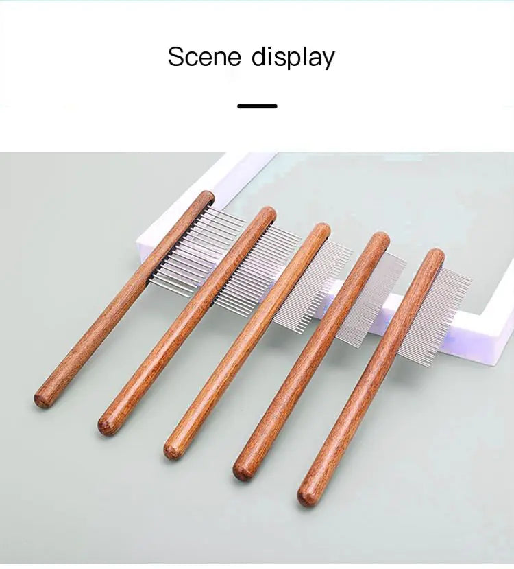 Luxury Wooden Pet Brush