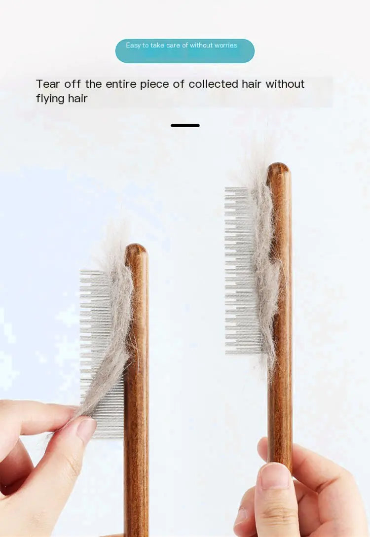 Luxury Wooden Pet Brush
