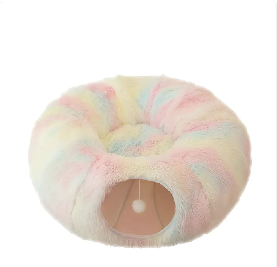 SnuggleSoft Cat Haven - Foldable Winter Tunnel & Nest