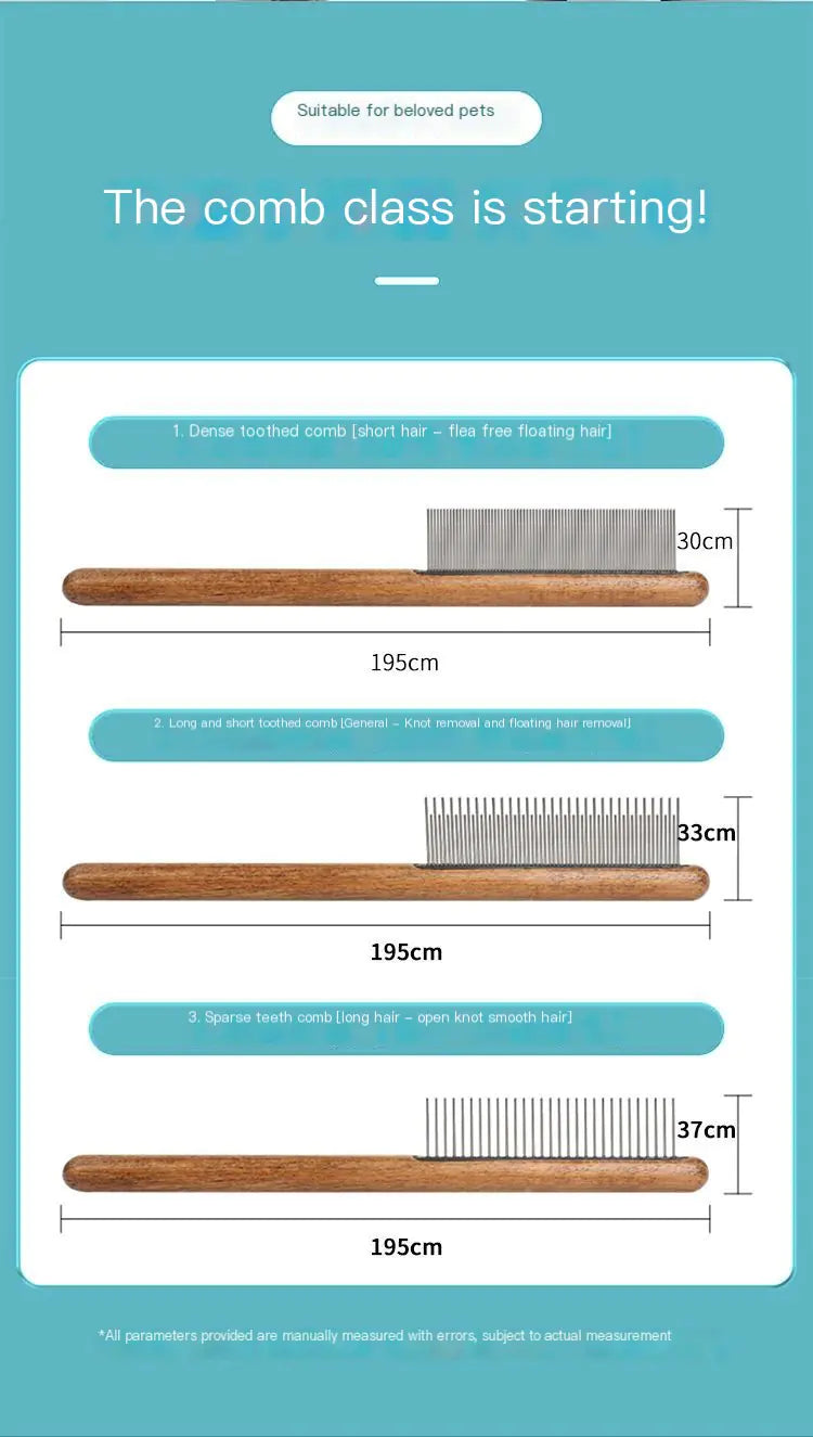 Luxury Wooden Pet Brush