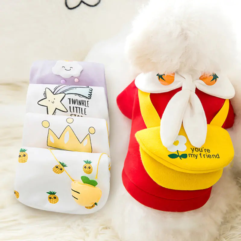 Cartoon Pet Sweaters for Fall & Winter